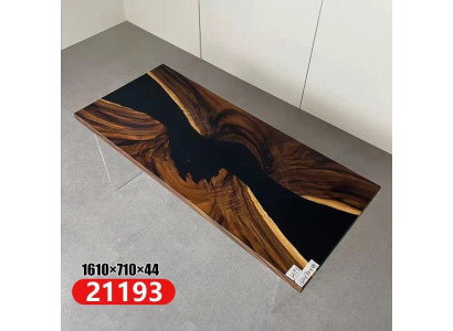 Epoxid Harz Esstisch Echtes Holz Massive Möbel Wasserfall Epoxy Tisch