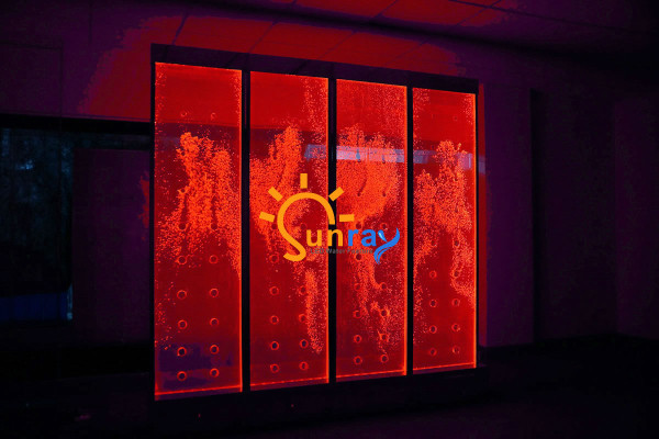 Wandpaneel mit Wasserblasen LED Wasserwand Dekorative Designer Wasser Wand