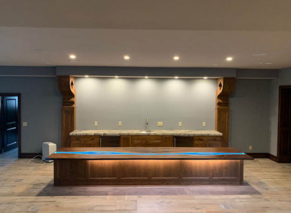 Küchenplatte Arbeitsplatte Epoxidharz Epoxy Fluss Echtes Maßanfertigung Neu 1qm