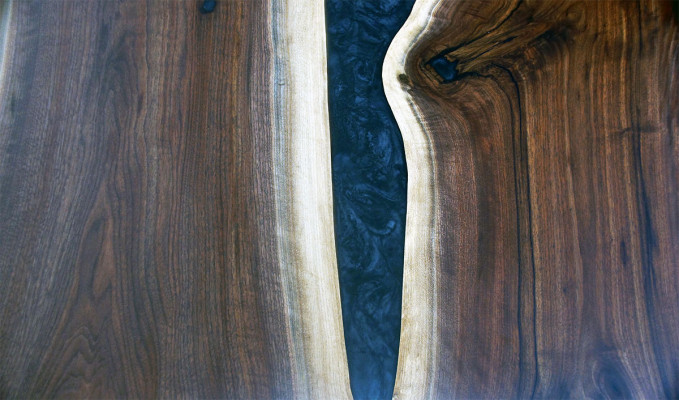 Epoxidharz Maßanfertigung Tisch Epoxy Resin Fluss Echtes Holz Preis 1qm Tische