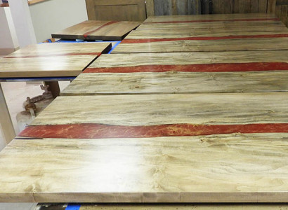 Epoxidharz Epoxy Fluss Maßanfertigung Tisch Echtes Holz Preis 1qm Tische Resin