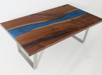 Epoxy Maßanfertigung Tisch Epoxidharz Fluss Echtes Holz Preis 1qm Tische Resin