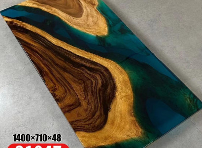 Tisch Esstisch Tische Harz Epoxy Massive Design Möbel 140x71 Echtes