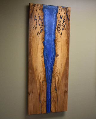 Handarbeit Wasser Fall Bild Wand Bild Epoxid Harz Gemälde Echtes Bild