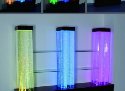 Wasser Wand Wall Säule Trennwand Ragal Vitrine Wasserwände LED