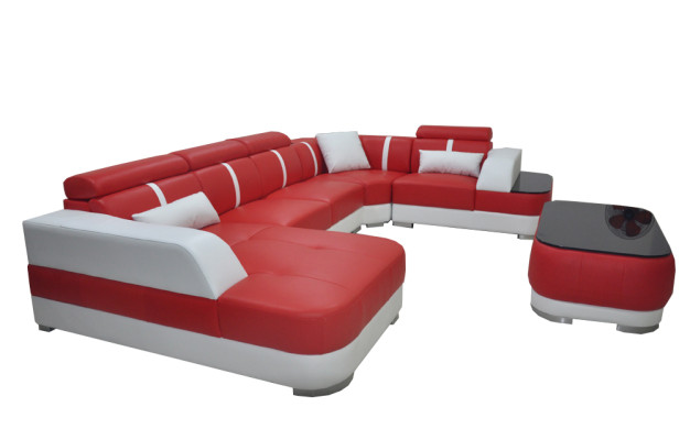 Design Eck Couch Sitz Leder Polster Ecke Garnitur Wohnlandschaft Sofas Neu Sofa