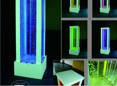 Wassersäulen Säulen Wasserspiel Water Waterwall Club Restaurant Laden