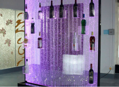Led Wasser Wand Bar Regal Säule Wassersäulen Theke Regale Designer