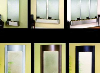 Wand Wasser Water Wall Säule Unterschrank Ragal Vitrine Wasserwände