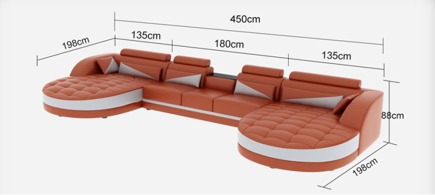 Moderne Textil Couch + USB Anschluss + Couchtisch Wohnlandschaft U förmige Ecke
