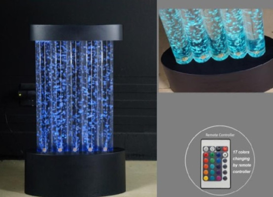 Bar Led Wasser Wand Regal Säule Wassersäulen Theke Designer Beleuchtet