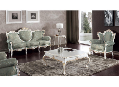 Sofagarnitur Set Couch Klassische Barock Möbel Wohnzimmer Couch 5tlg. Sofa Tisch