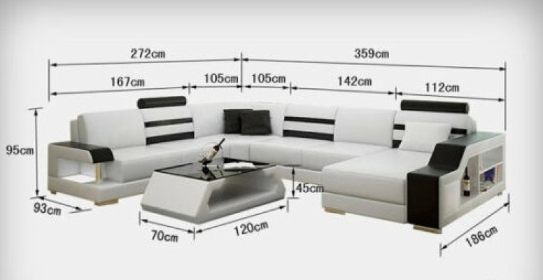 Eck Sofa Polster Sitz Leder Couch Sofas Couchen Garnitur U Form Wohnlandschaft