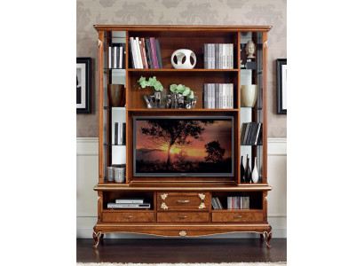 Wohnwand Schrank Vitrine Holz Wohnzimmer Möbel tv Schrankwände Design Vitrinen