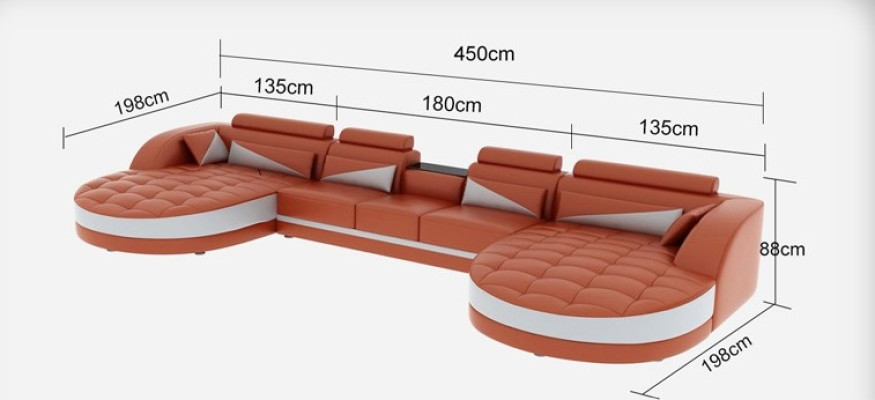 Eckcouch Ecksofa Design Polster Eckgarnitur Sofa Wohnlandschaft Couch Tisch USB