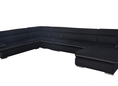 Sofa Ecksofa Design Polster Eckcouch Eckgarnitur Couch UForm Wohnlandschaft +USB