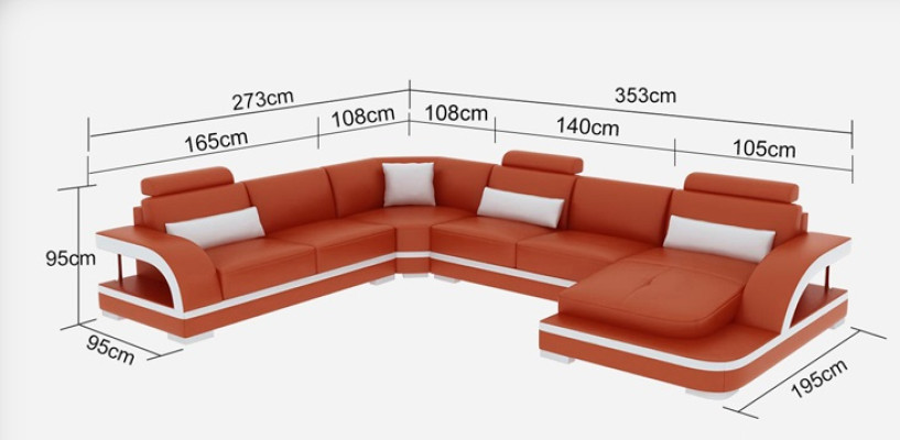 Moderne Sofa Couchgarnitur Ecke Sitzecke Leder Couch Polster Wohnlandschaft USB