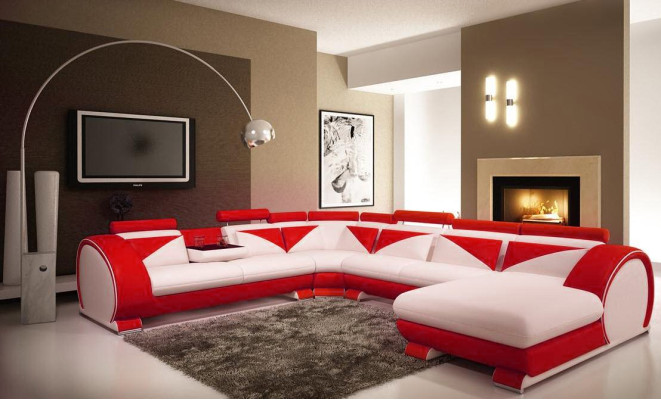 Wohnlandschaft Ecksofa Sofa Couch Polster Garnitur Ledersofa Neu Vigo U Form Max