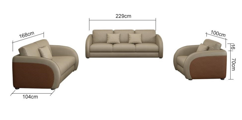 Garnitur Leder Designer Sofa Couch Polster 6tlg. Set Garnituren Couchtisch