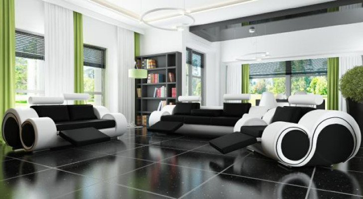 Sofa Couch Garnitur Sitz Polster Komplett Set 3+2+1 Sofas Couchen Designer