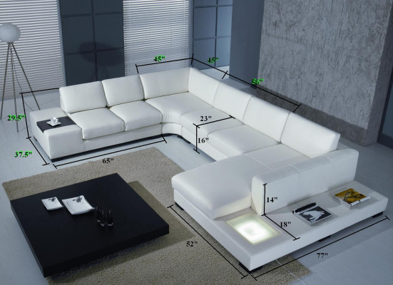 Ledersofa Couch Wohnlandschaft Ecksofa Eck Garnitur Design Modern Sofa A1110