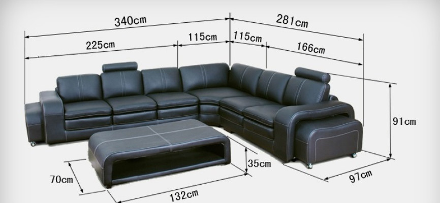 Leder Couch Wohnlandschaft Eck Garnitur Design Sofa L-Form A1109B Sofas Couchen