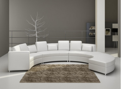 Ledersofa Couch Wohnlandschaft Ecksofa Eck Garnitur Design Modern Sofa A1102