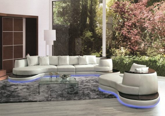 Rundsofa Sofa Couch Runde Polster Couchen Garnitur Ecksofa Sitz Ecke Rund Neu