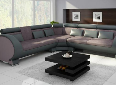 Ecksofa VIGO "LT01" Eckcouch + USB,Sofa Eckgarnitur Ledersofa Leder Textil Stoff