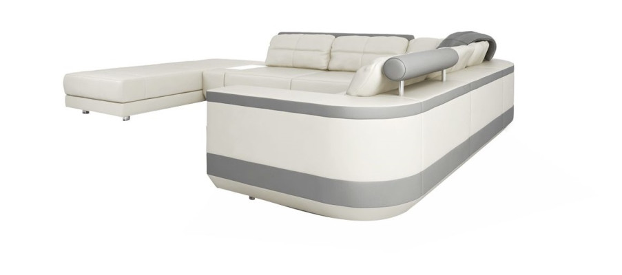 Eck Sofa Couch Polster Ecke Leder Sofa Couchen Möbel Neu Wohnlandschaft U Form