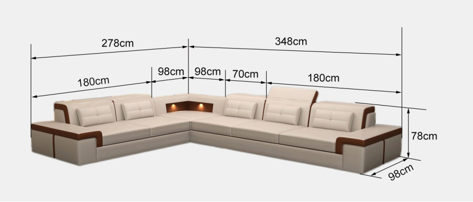 Leder Eck Sofa Couchen Wohnlandschaft Luxus Garnitur Ecke Sofas Polster Couch