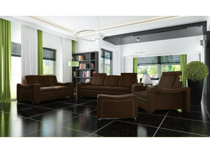 LEDERSOFA Maßanfertigung SOFA SOF 3+2+1 USB COUCH GARNITUR POLSTERGARNITUR Neu