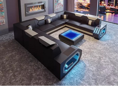 Ecksofa Wohnlandschaft Polster Eckgarnitur Couch Sofa big xxl mit couchtisch neu