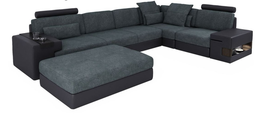 L-Form Sitzgarnituren Sitzkissen NEU Holz Ecksofa Polstermöbel Wohn Landschaft