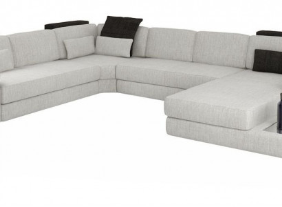 Textilsofa Couch Wohnlandschaft U-Form Design Modern Sofa Eck Sofas Design
