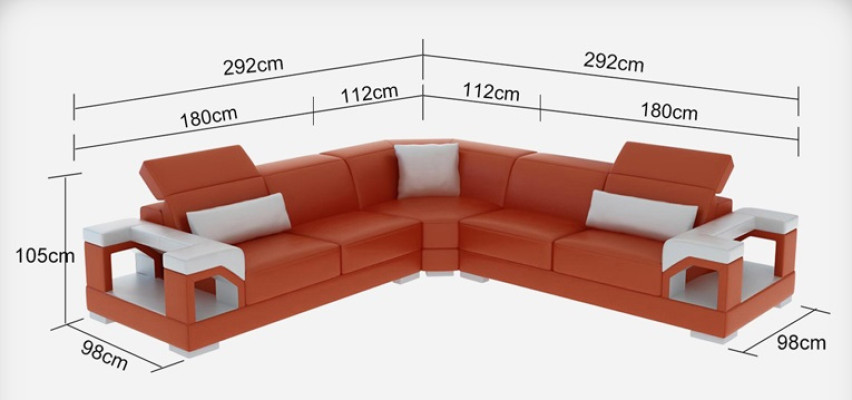 Ledersofa Couch Wohnlandschaft Ecksofa Eck Garnitur Design Modern Sofa mit USB