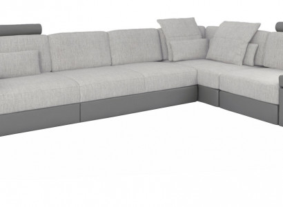 Design moderne Sofa L-Form Sofas Grau NEU Couch Ecke Leder Wohnzimmer Couchen