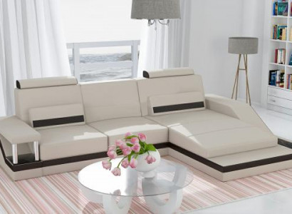 Ecksofa Wohnlandschaft Sofa USB Eck Garnitur Leder Textil Stoff Maßanfertigung