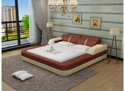 Wasserbett Hotel Doppel Bett Betten Komplett Lederbett Polsterbett Wasser LB8823