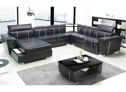 Design Couch Ecksofa Eckgarnitur Sofa Sofas Couchen Tisch 2tlg. Wohnlandschaft