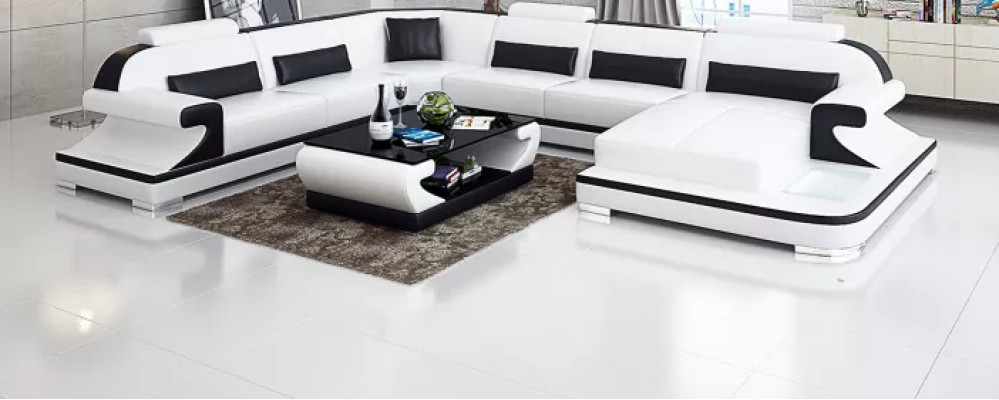 Design Couch Ecksofa Eckgarnitur Sofa Sofas Couchen Tisch 2tlg. Wohnlandschaft
