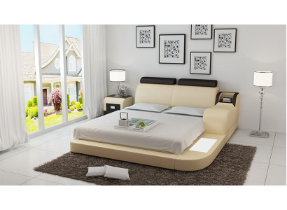 Wasserbett Hotel Doppel Bett Betten Komplett Lederbett Polsterbett Wasser LB8813