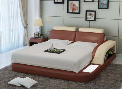 Wasserbett Hotel Doppel Bett Betten Komplett Lederbett Polsterbett Wasser LB8814