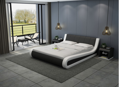 Wasserbett Hotel Doppel Bett Betten Komplett Lederbett Polsterbett Wasser LB8829