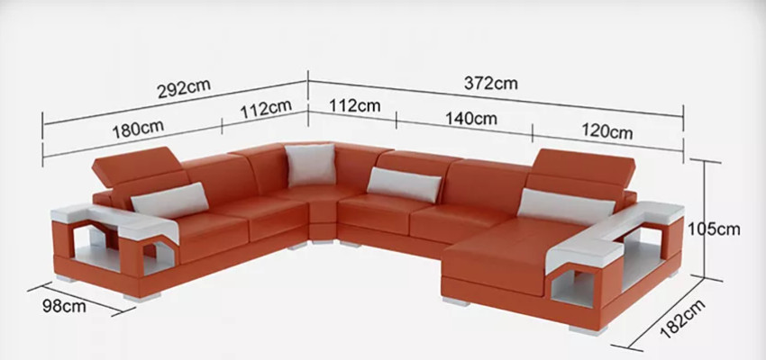 Ecksofa Wohnlandschaft Eckcouch Eckgarnitur Polster Sofa UForm Ledersofa Couch