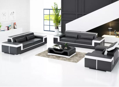 Design Sofagarnitur 321 Sitzer Set Design Sofa Polster Couchen Couch Luxus Neu