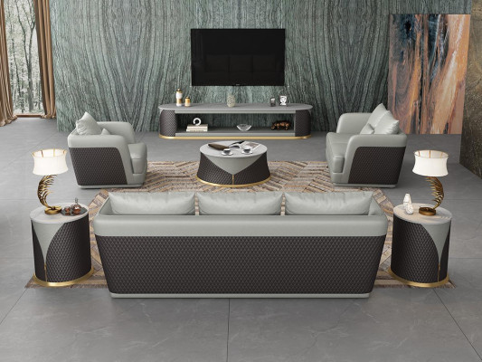 Polster Exklusive Designer Möbel 32 Sitzer Couch Garnitur 2tlg. Wohnlandschaft