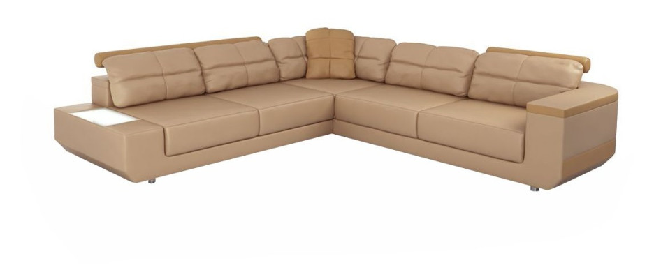 Ecksofa Sofas Luxus Leder L Form Stoff Modern Ecken Couch Sofa Wohnlandschaft