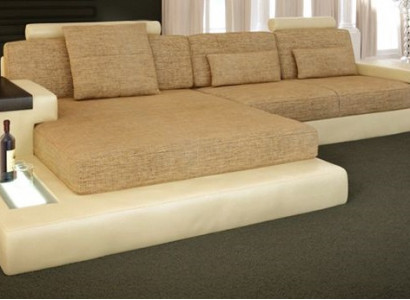 L-Form Sofa Couch Design Couch Textil Modern Polster Wohnlandschaft Ecksofa Neu