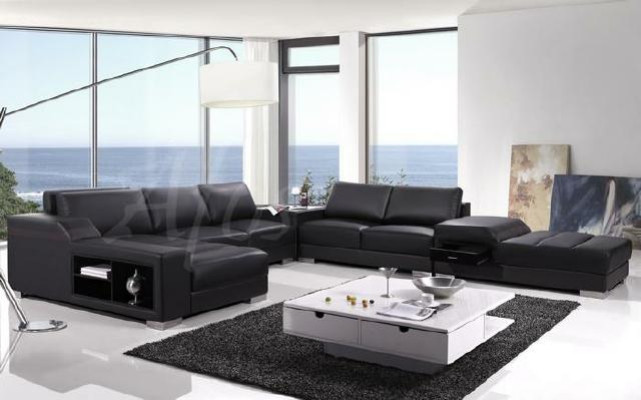 Designer-Komfort U-Form Ecksofa mit Hervorragender Polsterung
